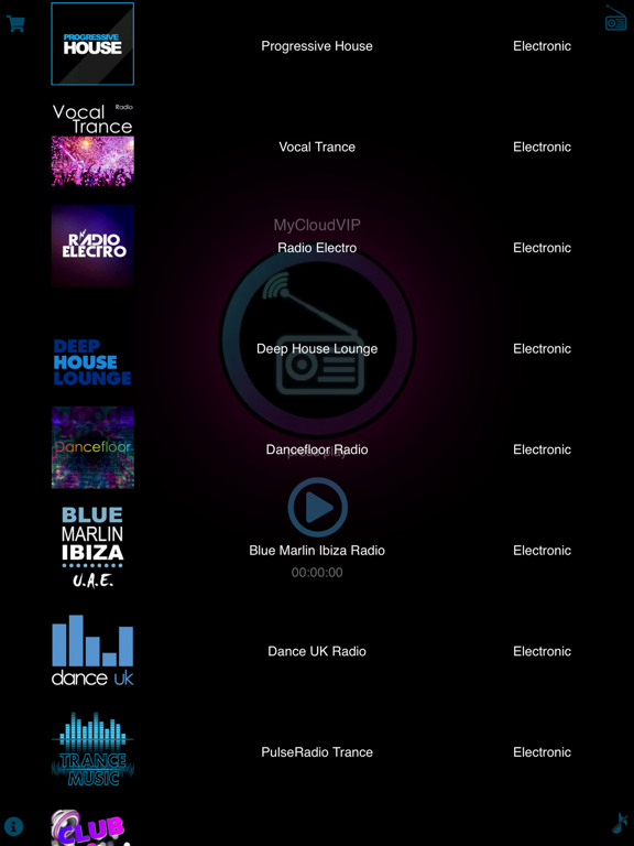 MyCloudVIP Radio iPad screenshot 3 - Music app