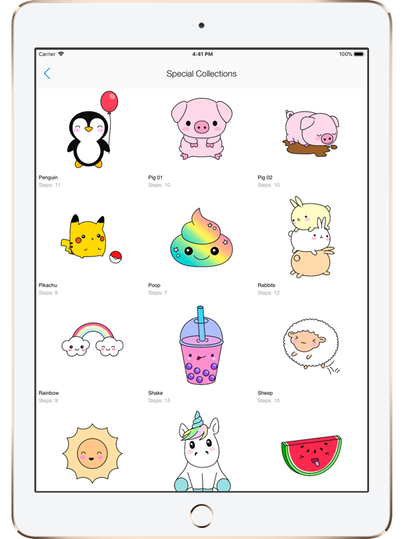 Kawaii Drawings: Learn To Draw iPad screenshot 4 - Entertainment app