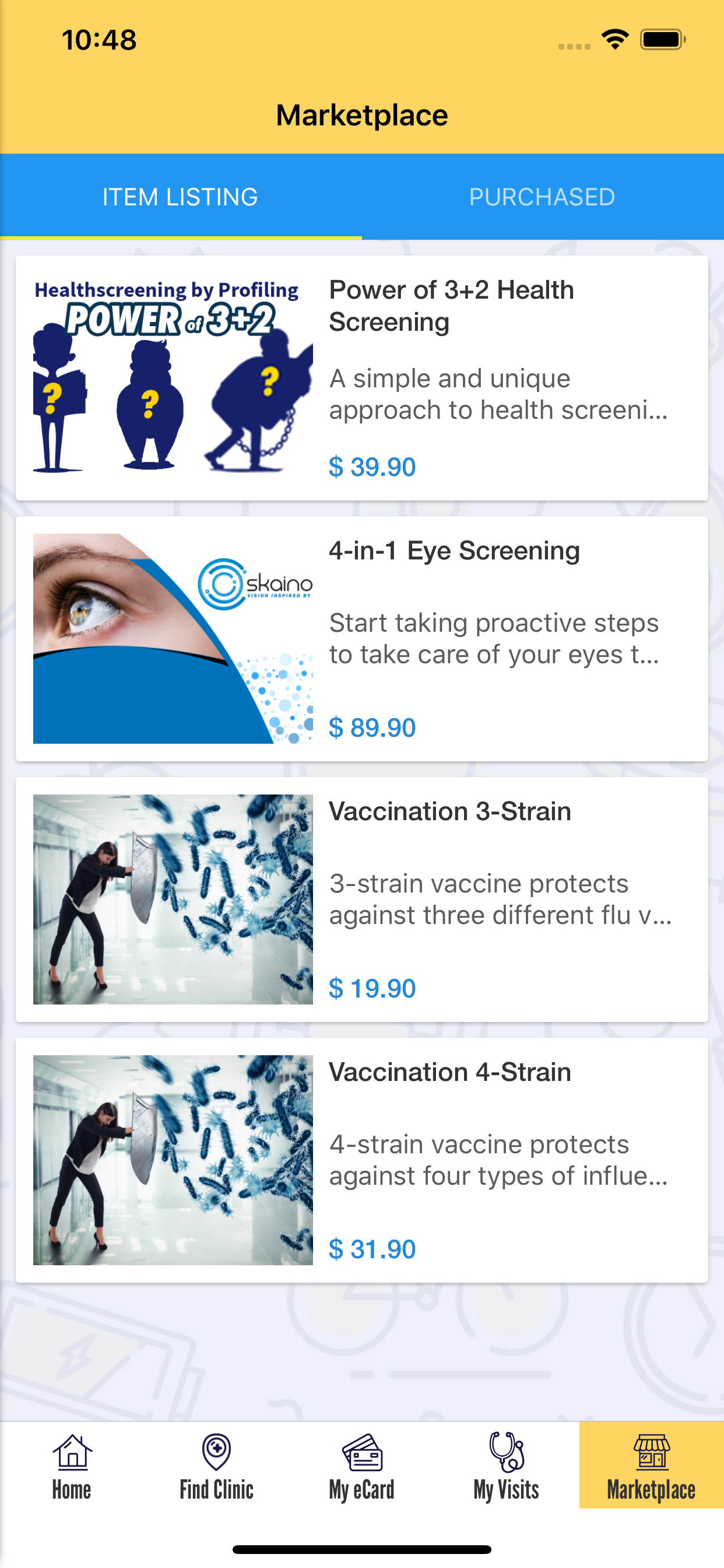 MyMHC screenshot 6