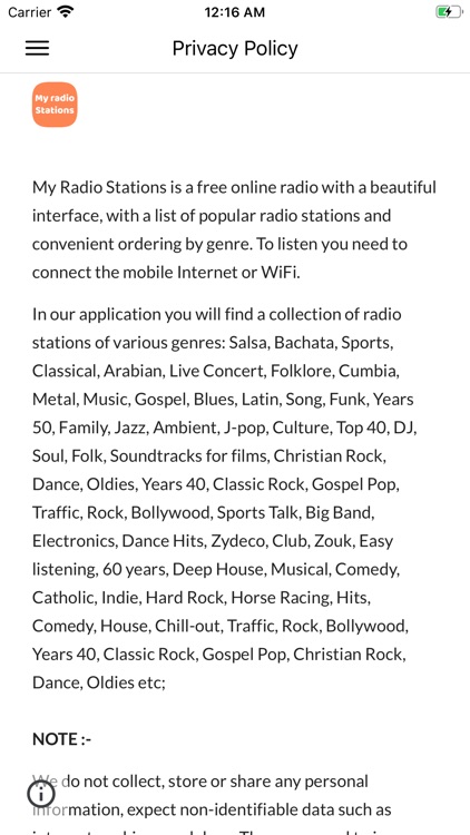 My Radio Stations screenshot-5