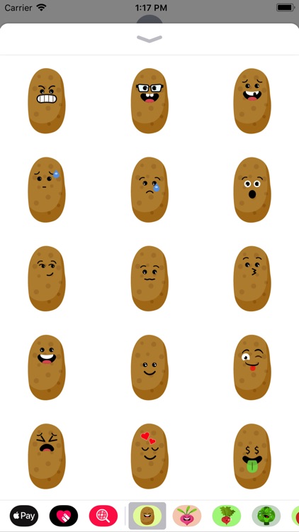 sweet potatoes emoji stickers