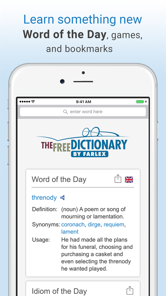 #5. Dictionary and Thesaurus Pro (iOS) 由: Farlex, Inc.