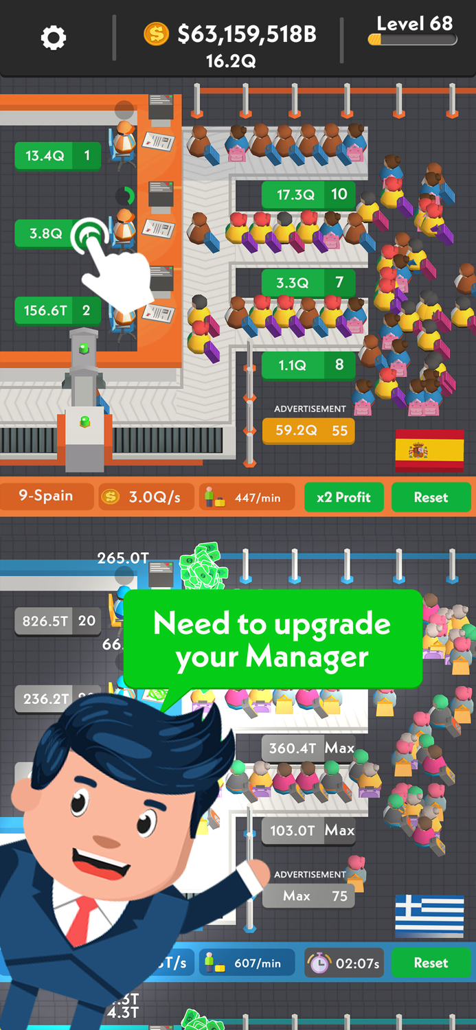 Idle Passport Tycoon