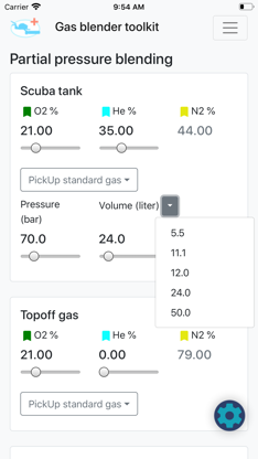 Gas blender toolkit screenshot 1