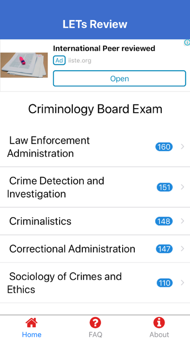 Criminology Board Exam Review Screenshot