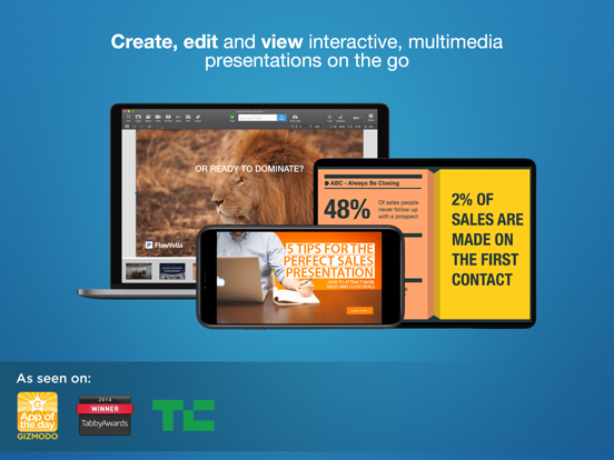 FlowVella Presentation App screenshot