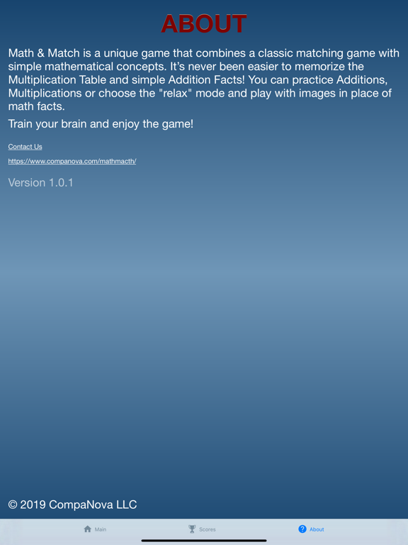 Math and Match iPad screenshot