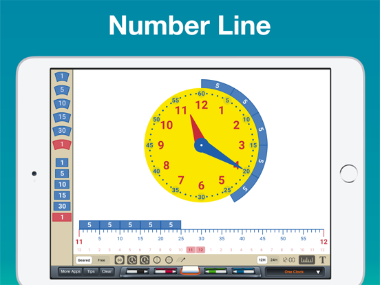 Clock Manipulative iPad screenshot 5 - Education app