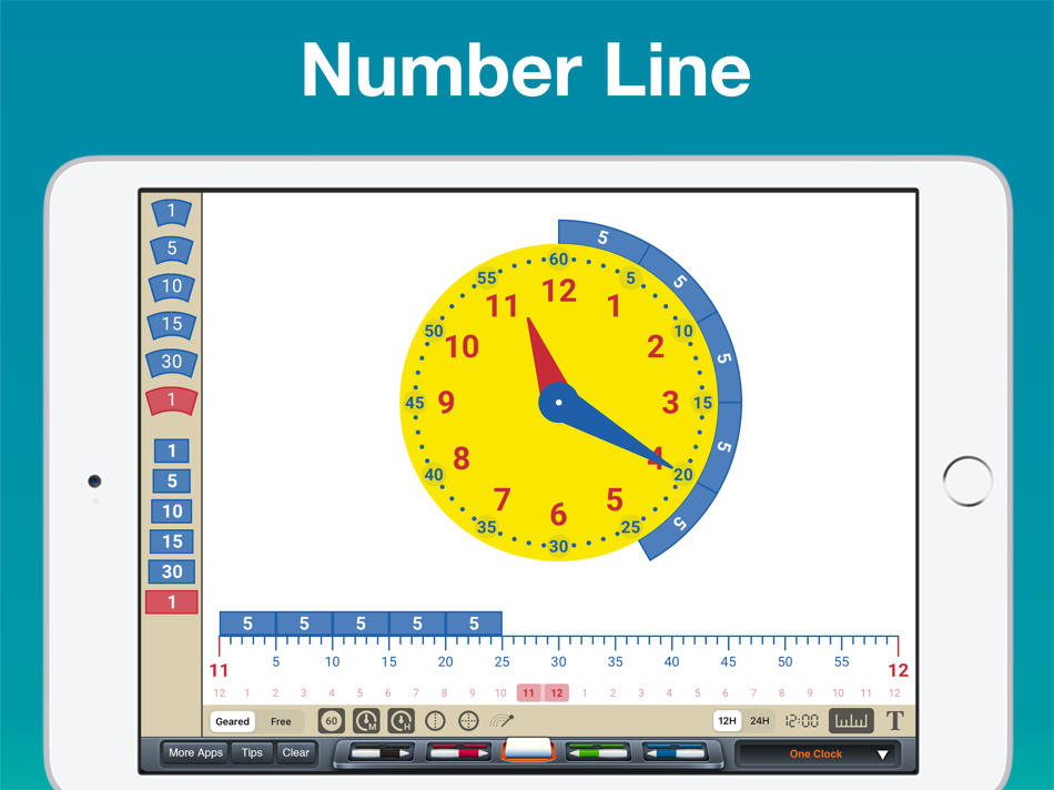 #5. Clock Manipulative (iOS) By: Brainingcamp, LLC