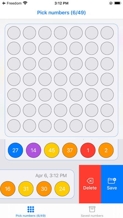 Screenshot #3 pour Pick Numbers