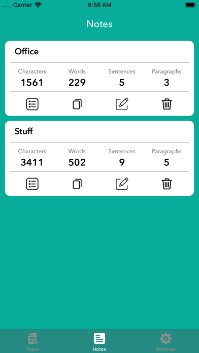 Screenshot #3 pour Words Counter - Countable Pad