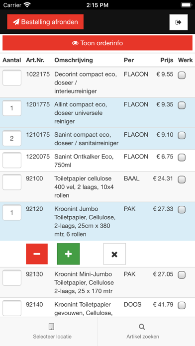 Screenshot #2 pour Kroonint Bestelapp
