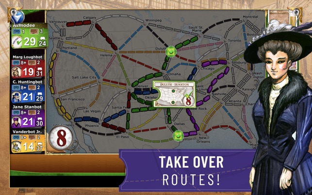 ‎Ticket to Ride Skjermbilde