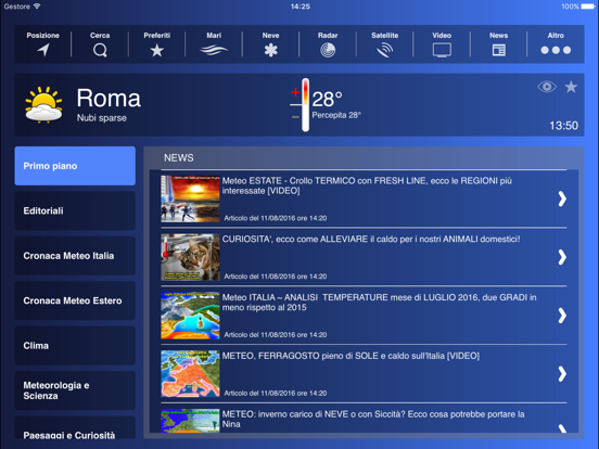 Screenshot #5 pour Meteo HD Plus - by iLMeteo.it