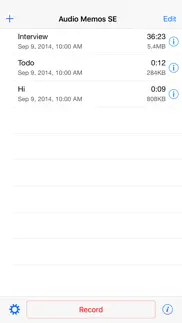 audio memos se: mic recorder iphone screenshot 4