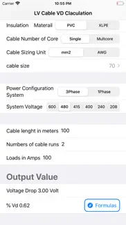 lv cable vd calculation iphone screenshot 4