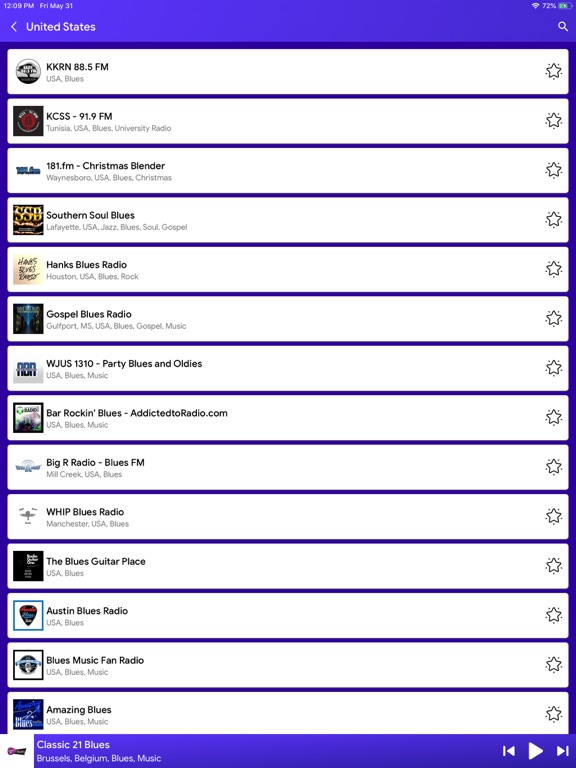 Blues Radio Stations iPad screenshot 4 - Entertainment app