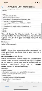 Tutorial of JSP screenshot #4 for iPhone