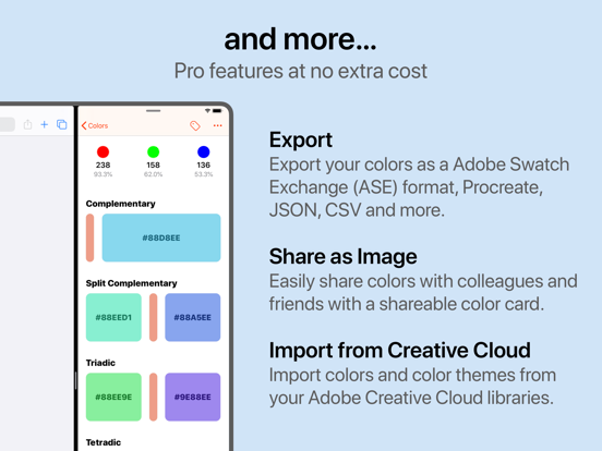Colordrop: Color Picker iPad screenshot 10 - Developer Tools app
