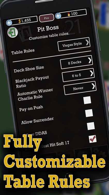 Advanced 21 Blackjack screenshot-3