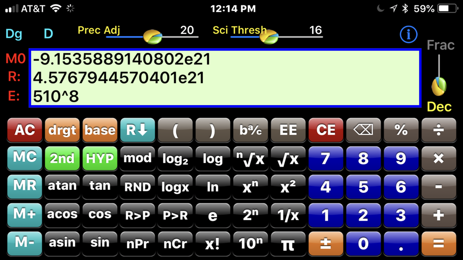 #4. Scientific Calculator DES-38D (iOS) 由: Dohmann Engineering Services