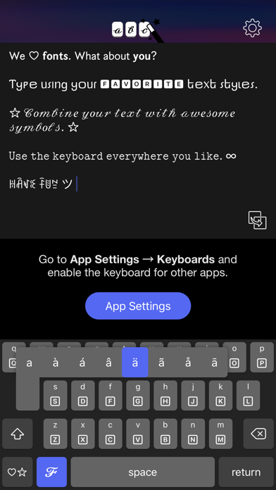 Screenshot #2 pour Text Designer Keyboard