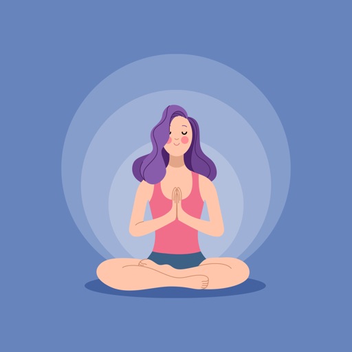 Cartoon woman yoga poses icons set Royalty Free Vector Image