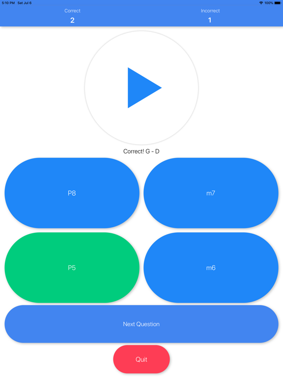 Screenshot #6 pour Interval Quiz