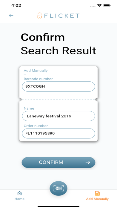 Flicket - Scan Screenshot