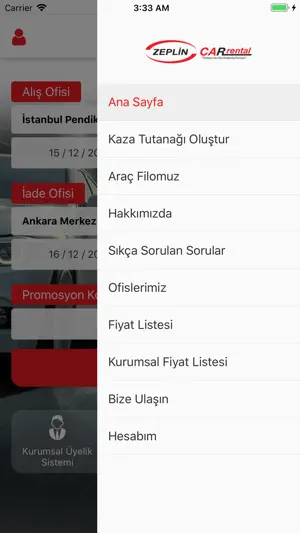 Zeplin Car Rent A Car screenshot 2