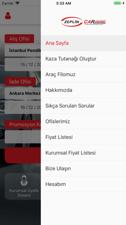 Zeplin Car Rent A Car