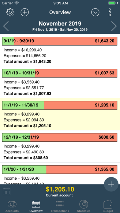 My Budget Book Screenshot