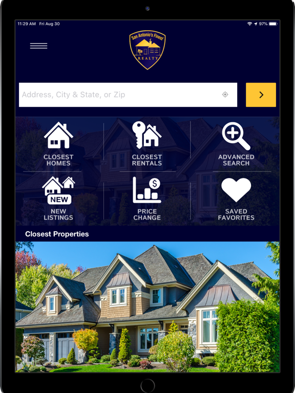 San Antonio's Finest Realty iPad screenshot 1 - Lifestyle app