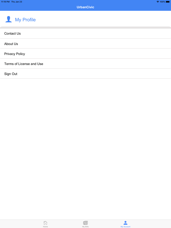 UrbanCivic iPad screenshot 4 - Utilities app