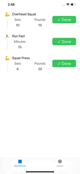 Game screenshot My Exercise List mod apk