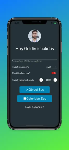 Game screenshot BesTweet - Arkaplan Değiştir apk