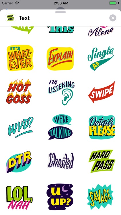 Text Trends Social Sticker Emo