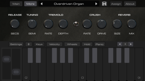 AudioKit Retro Piano screenshot