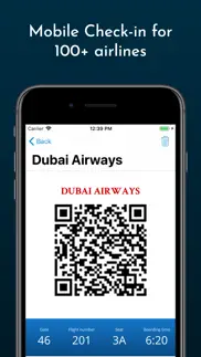 boarding pass - flight checkin iphone screenshot 1