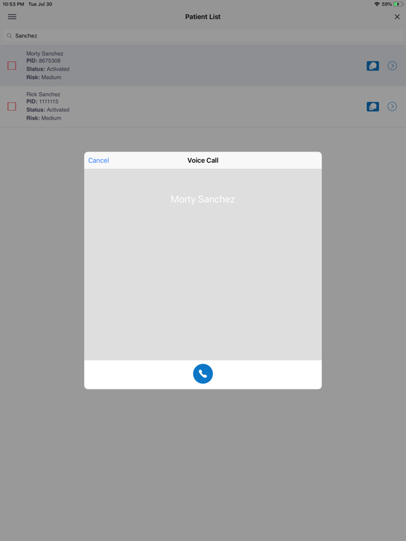 ClinicianConnect Mobile iPad screenshot 8 - Medical app