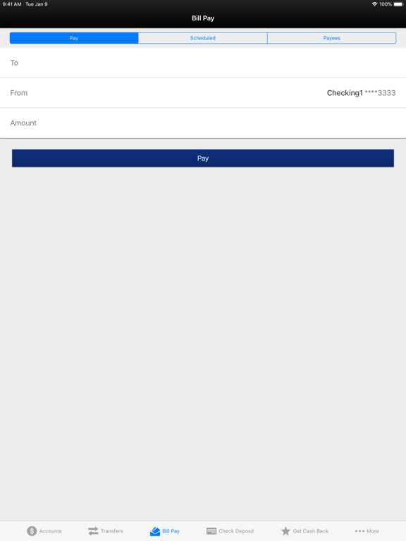 Town of Hempstead EFCU Mobile iPad screenshot 5 - Finance app