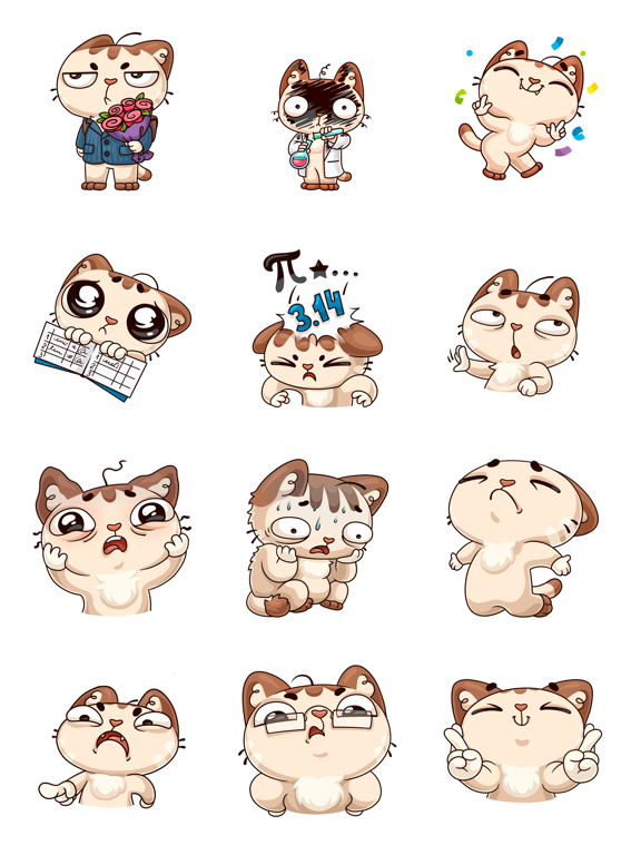 Screenshot #5 pour Student Cat Stickers