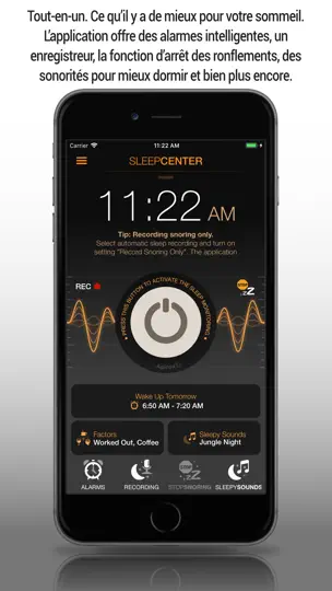 Capture d'écran de Sleep Tracker: Snore Recorder™ sur iPhone 1