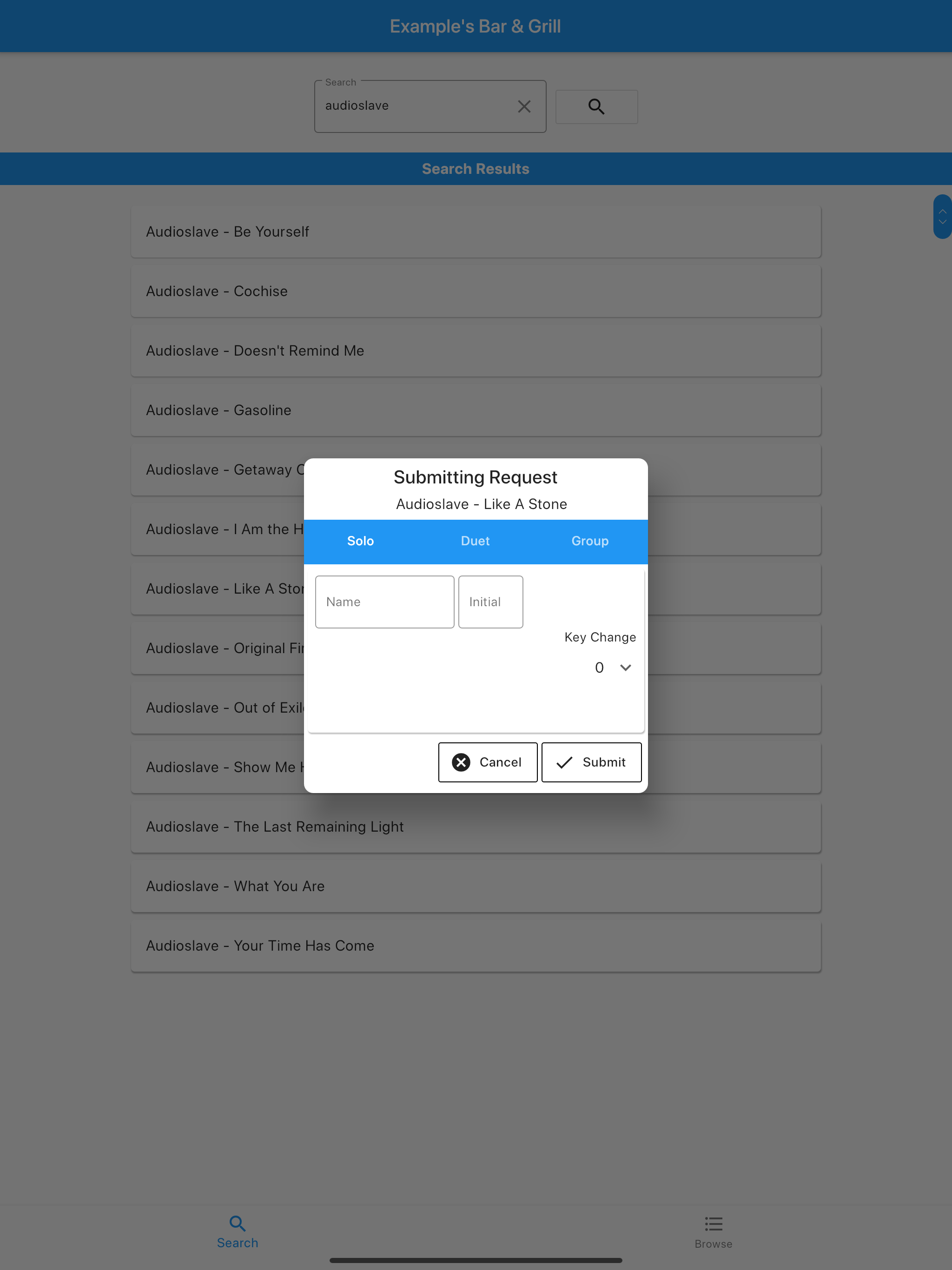 OpenKJ Songbook Kiosk