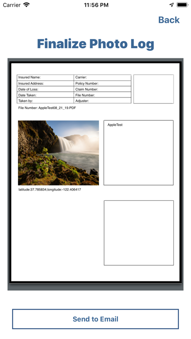 Screenshot #2 pour Photo Log Creator