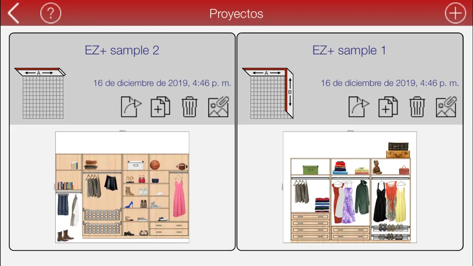 Captura de pantalla de EZ Closet+ en iPhone 3