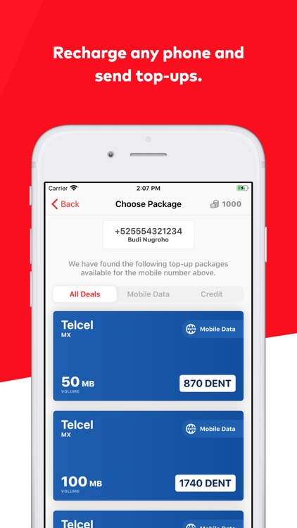 DENT: eSIM data & top-up screenshot-3