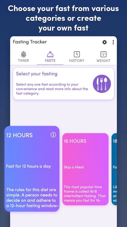 Fasting Tracker - Track fast