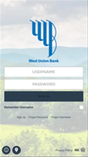 West Union Bank Mobile screenshot 1