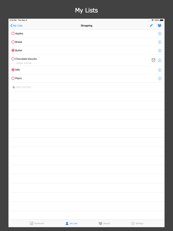 Screenshot #5 pour xList - Listes et rappels